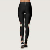 Patriotic Skull und Crossbones American Flag Leggings (Rückseite)
