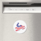Patriotic-Sledder Magnet (In Situ (Geschirrspüler))