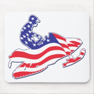 Patriotic-Sledder Mousepad
