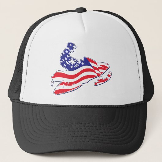 Patriotic-Sledder Truckerkappe (Vorderseite)