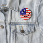 Patriotic Smile Face Button (Beispiel)