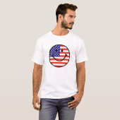 Patriotic Smile Face T-Shirt (Vorne ganz)