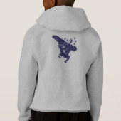 Patriotic Snowboarder Flag Hoodie (Rückseite)