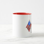 Patriotic Snowman gibt eine salutierte Tasse (Zentrum)