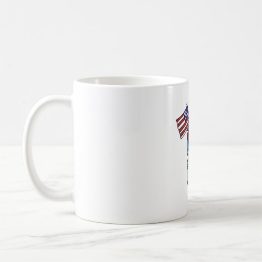 Patriotic Snowman Tasse (Links)