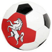 Patriotic Soccer Ball with Flag of Kent, England (Dreiviertel)