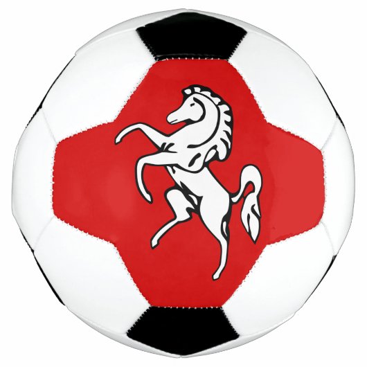 Patriotic Soccer Ball with Flag of Kent, England (Vorderseite)