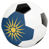 Patriotic Soccer Ball with Flag of Macedonia (Dreiviertel)