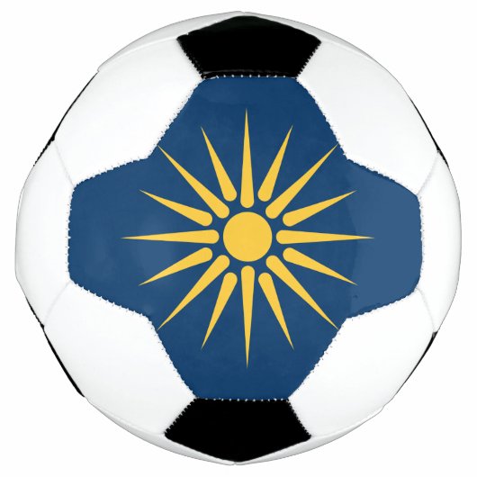 Patriotic Soccer Ball with Flag of Macedonia (Vorderseite)