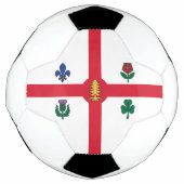 Patriotic Soccer Ball with Flag of Montreal Canada (Vorderseite)