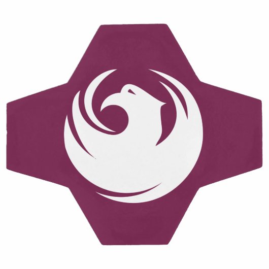 Patriotic Soccer Ball with Flag of Phoenix City (Flach)