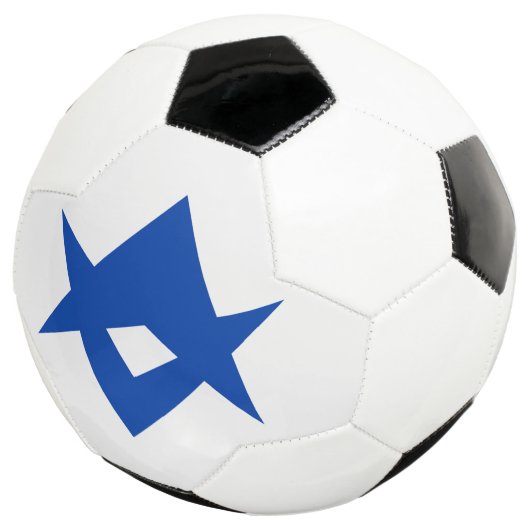 Patriotic Soccer Ball with Flag of Toyota City (Dreiviertel)