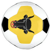 Patriotic Soccer Ball with Flag of Uri (Gedreht)