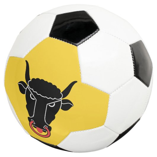 Patriotic Soccer Ball with Flag of Uri (Dreiviertel)