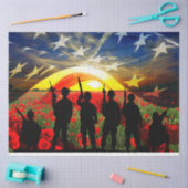 Patriotic Soldiers amerikanische Flagge Seidenpapier (Basteln)