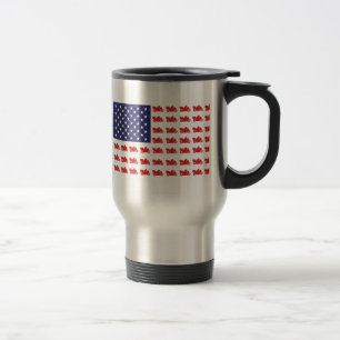 Patriotic Sport Cruiser Motorrad Reisebecher