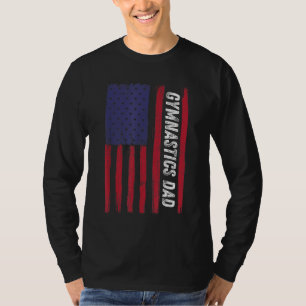 Patriotic Sports American USA Flag Gymnastics Vate T-Shirt