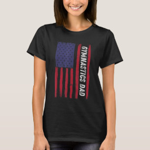 Patriotic Sports American USA Flag Gymnastics Vate T-Shirt