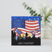 Patriotic - SRF Einladung (Stehend Vorderseite)