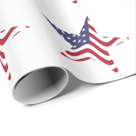 Patriotic Star American Flag Wrapping Paper Geschenkpapier