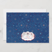 Patriotic Star Baby Shower Einladungen - Land (Rückseite)