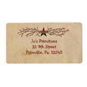 Patriotic Star Business Label (Vorne)