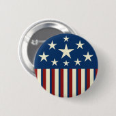 Patriotic Star Button (Vorne & Hinten)
