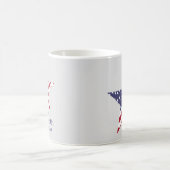 Patriotic Star Custom Coffee Tasse American Flag (Mittel)