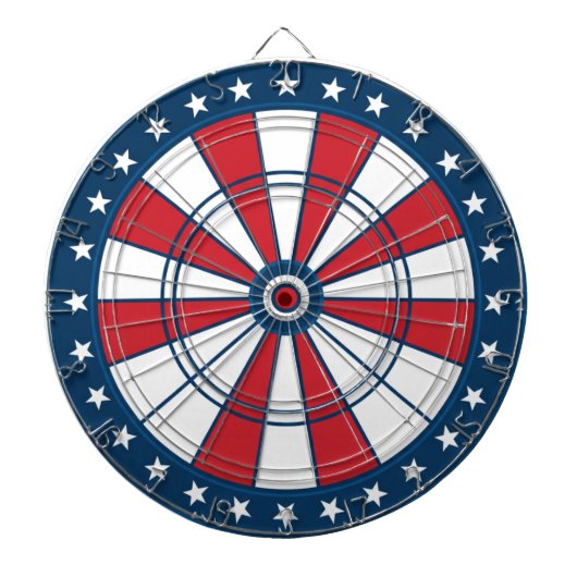 Patriotic Star Dartboard Game Room Wall Decor Dartscheibe (vorne)