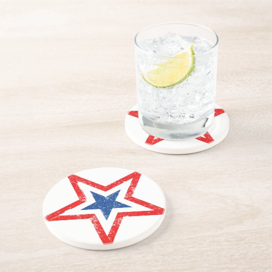 Patriotic Star Drink Untersetzer (Seite)