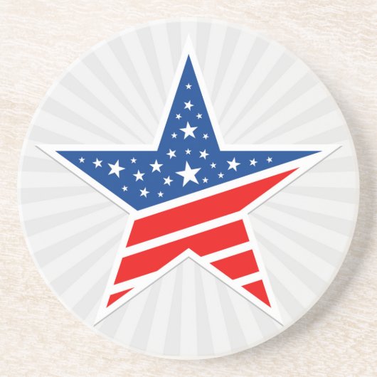 Patriotic Star Drink Untersetzer (Vorne)