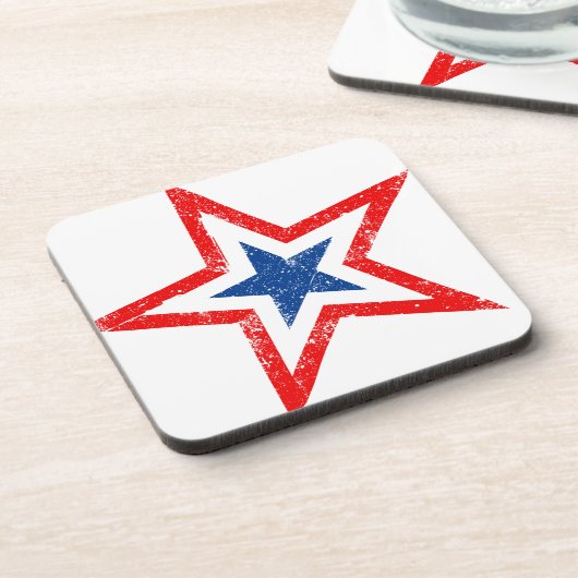 Patriotic Star Drink Untersetzer (Linke Seite)