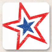 Patriotic Star Drink Untersetzer (Vorderseite)