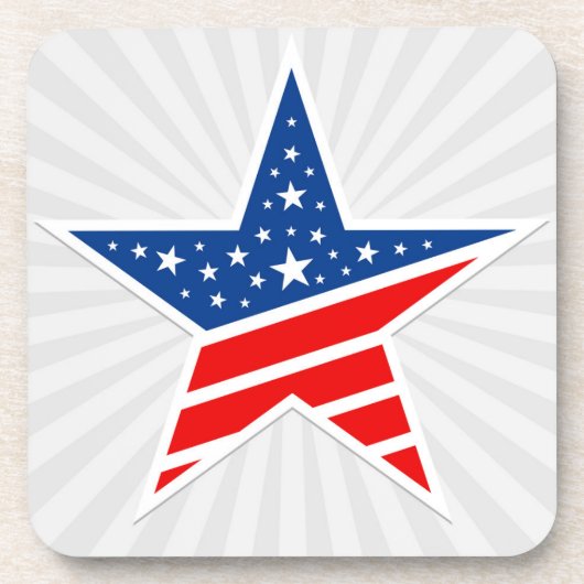Patriotic Star Drink Untersetzer (Vorderseite)