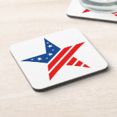 Patriotic Star Drink Untersetzer (Linke Seite)