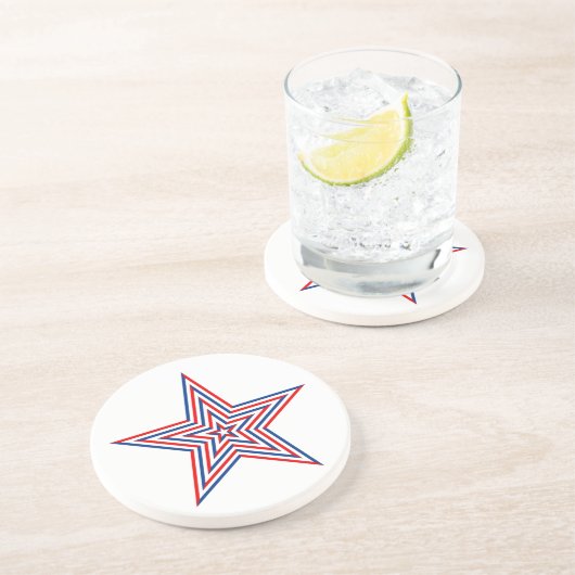 Patriotic Star Drink Untersetzer (Seite)