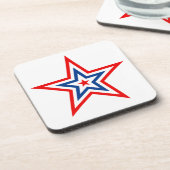 Patriotic Star Drink Untersetzer (Linke Seite)
