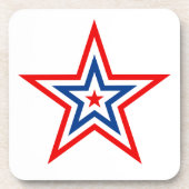 Patriotic Star Drink Untersetzer (Vorderseite)