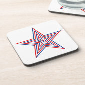 Patriotic Star Drink Untersetzer (Linke Seite)