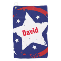 Patriotic Star Golf Towel