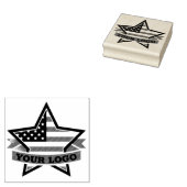 Patriotic Star Gummistempel (Stempel)