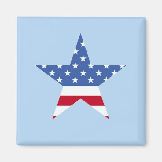 Patriotic Star Magnet (Vorne)