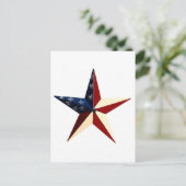 Patriotic Star Postkarte (Stehend Vorderseite)