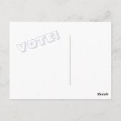 Patriotic Star Quilt VOTE! postcard Postkarte (Rückseite)