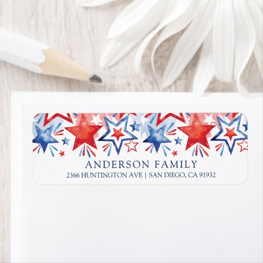 Patriotic Star Rücksendeadresse (Insitu)