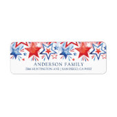 Patriotic Star Rücksendeadresse (Vorne)
