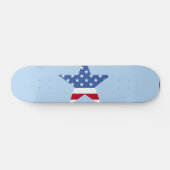 Patriotic Star Skateboard (Horizontal)