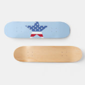 Patriotic Star Skateboard (Horizontal)