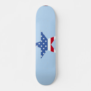 Patriotic Star Skateboard
