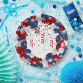 Patriotic Star Spangled Celebration Arch Pappteller (Party)